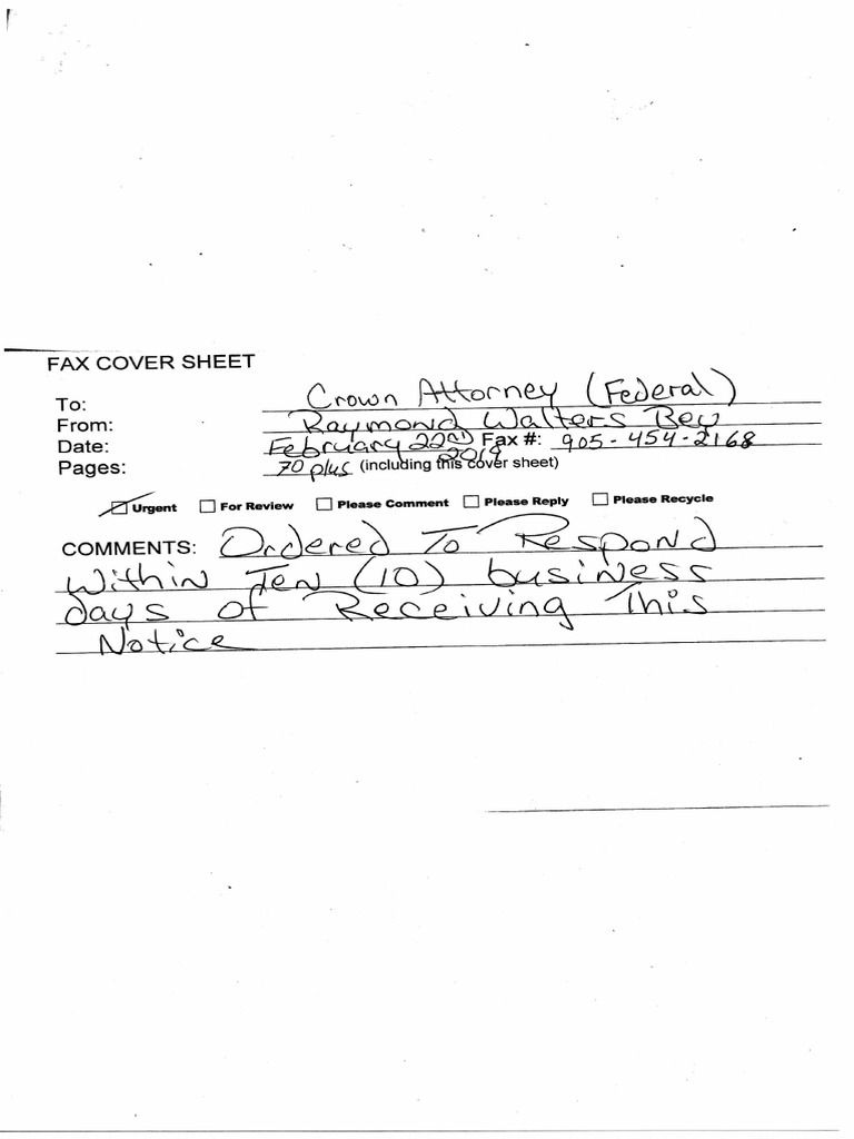 1.ontario 2 Court Fax Confirmation | PDF