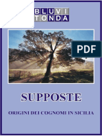Supposte Origini Dei Cognomi in Sicilia