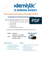 Hiring Event Flyer