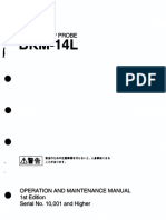 Sony BKM-14L BVM Auto Setup Probe Operation and Maintenance Manual