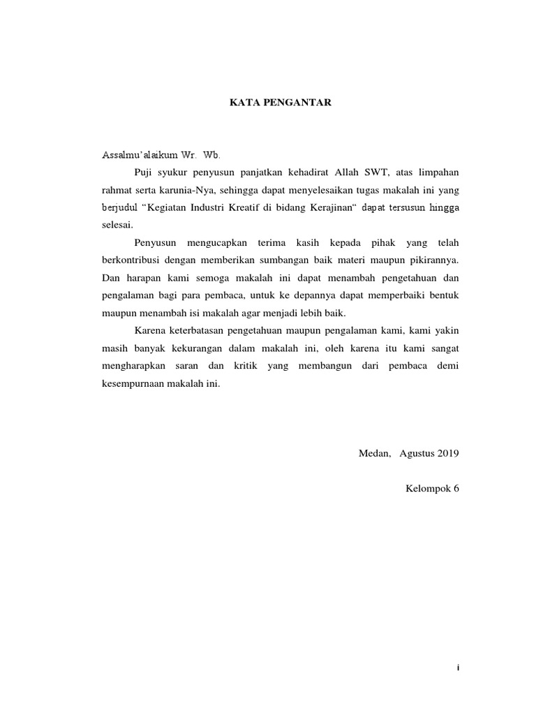 Makalah Industri Kreatif Di Bidang Kerajinan