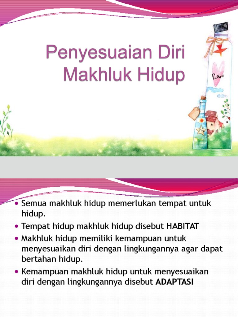Penyesuaian Diri Makhluk Hidup Pdf