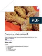 Ayam Goreng Crispy Simple Gurih Reesp