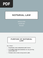 Notarial Practice Rules Overview | PDF | Seal (Emblem) | Notary Public