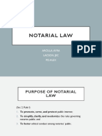 Notarial Law: Arcilla, Ayra Lacson, Jec Po, Alex