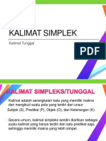 Kalimat Simplek