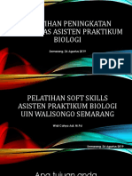 Pelatihan Soft Skills Asisten Praktikum Biologi