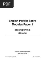 English Perfect Score Modules Paper 1: Directed Writing (35 Marks)