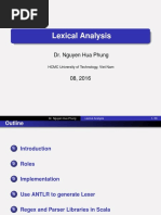 Lexical Analysis: Dr. Nguyen Hua Phung