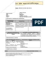 Sesion de Aprendizaje de Matematica - Agosto2