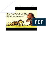 Guía Comprensión Libro Yo Te Cuidaré Dijo El Pequeño Oso