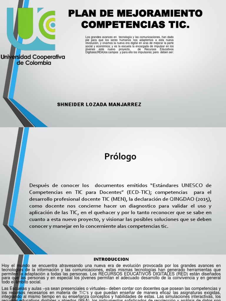 Competencias TIC para Docentes | PDF | Tecnología de información y ...