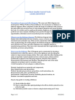 Cause and Effect Diagram PDF