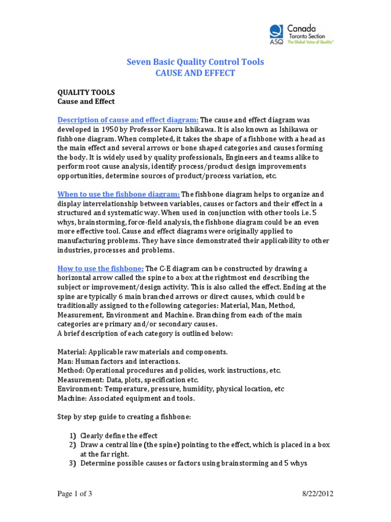 Cause And Effect Diagram Pdf Pdf Causality Systems Science