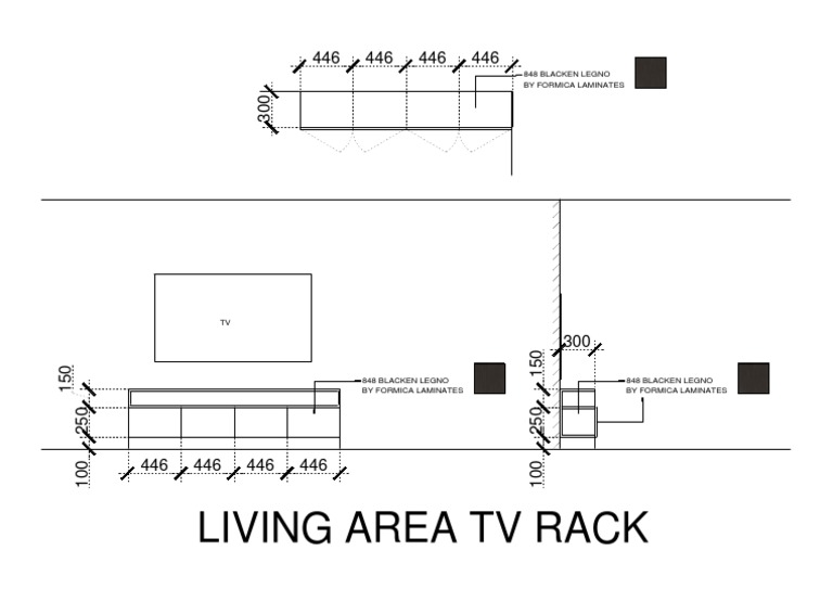 Living Area TV Rack: 848 Blacken Legno by Formica Laminates | PDF
