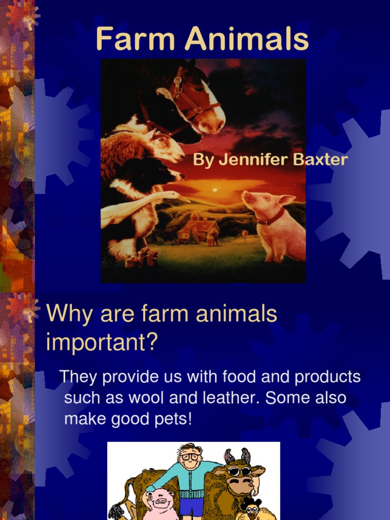 Importance and Types of Farm Animals | PDF | Cooking, Food & Wine ...