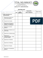 Qa Routing Slip