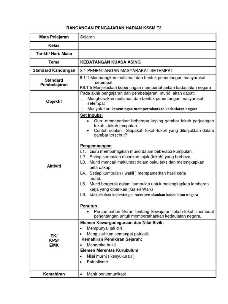 Kepentingan Mempertahankan Kedaulatan Negara Sejarah 