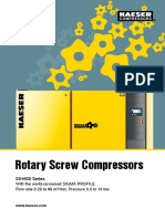 Rotary Screw Compressors with SIGMA PROFILE Flow and Pressure Ratings