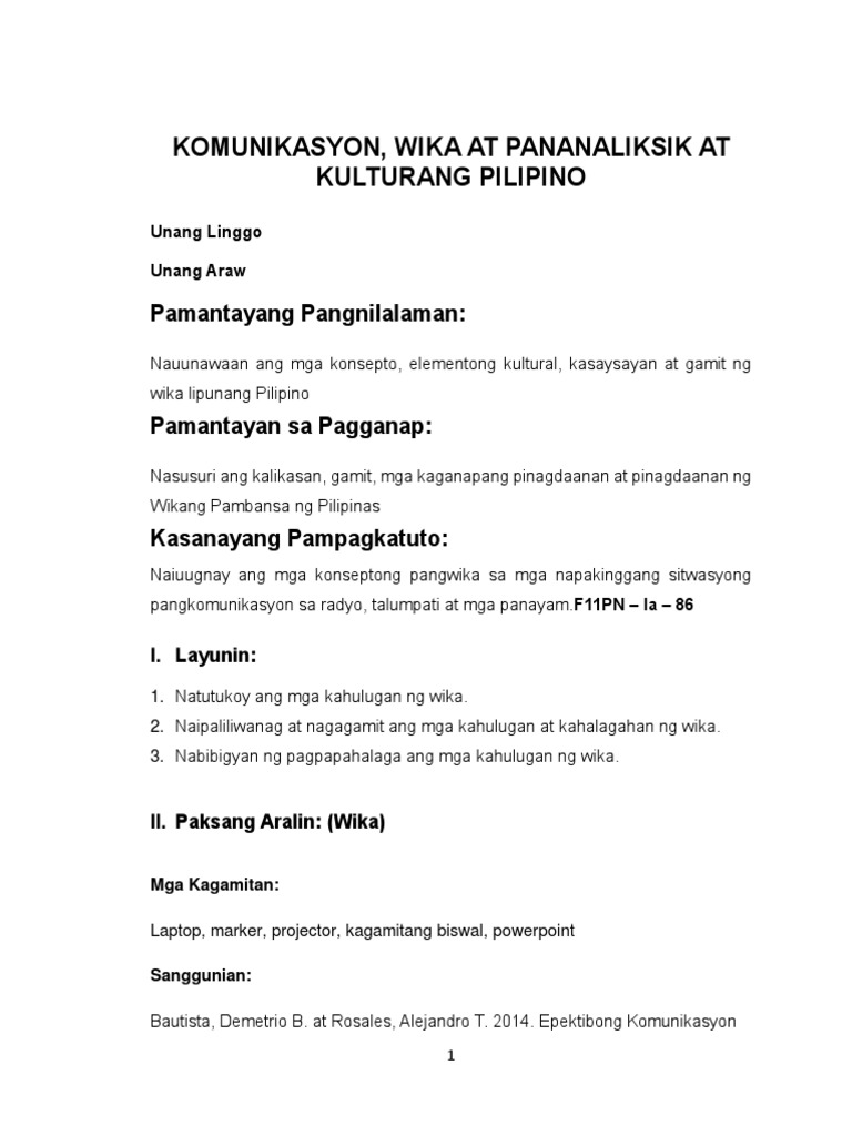 Kahalagahan Ng Pananaliksik Tungkol Sa Wika At Kultura Ng Mga Pilipino
