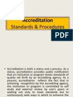 Accreditation: Standards & Procedures