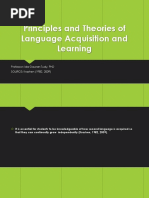 1 Principles and Theories of Language Acquisition and Learning