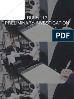 RULE 112 Preliminary Investigation