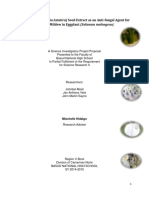 Botong (Barringtonia Asiatica) Seed Extract As An Anti-Fungal Agent For Powdery Mildew in Eggplant (Solanum Melongena)