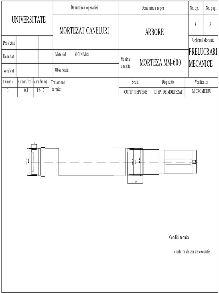 Detalii Tehnice pentru Operațiunea de Mortezat | PDF