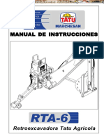 Manual Operacion Instrucciones Retroexcavadora Agricola PDF