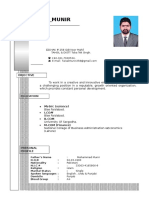 Resume for Faisal Munir