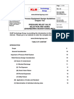 Process Equipment Design Guidelines Chapter Ten Pressure Relief Valve Selection and Sizing (Engineering Design Guidelines)