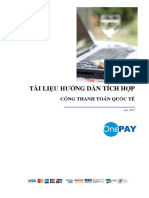 TÀI LIỆU HƯỚNG DẪN TÍCH HỢP CỔNG THANH TOÁN QUỐC TẾ ONEPAY