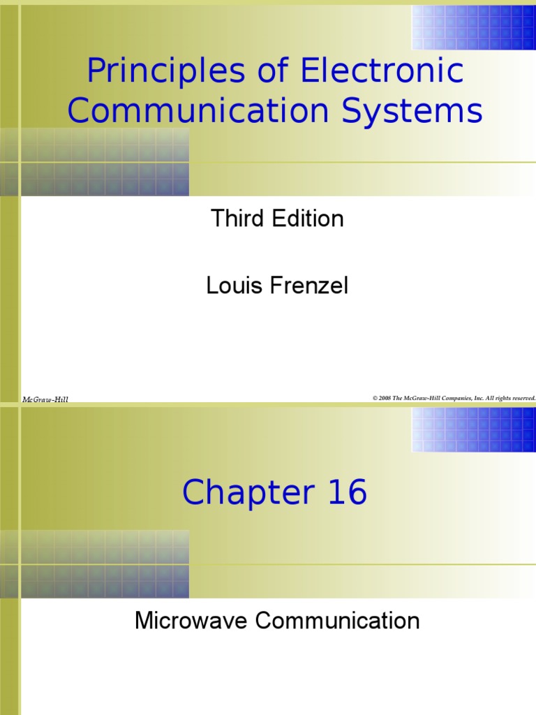 Principles of Electronic Communication Systems Third Edition Louis