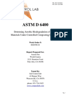 ASTM D 6400: Determing Aerobic Biodegradation of Plastic Materials Under Controlled Composting Conditions