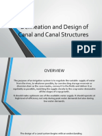 Delineation and Design of Canal and Canal Structures