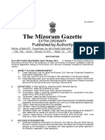 Mizoram Civil Services Combine Examination Regulations 2012