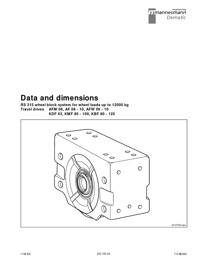 RS 315 Wheel Block System Overview | PDF | Wheel | Bearing (Mechanical)