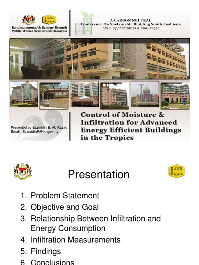 Day1 - Workshop B - JKR - Control of Moisture & Infiltration For ...