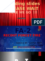 Recent Forest Fire PPT, Class 10 Science Project