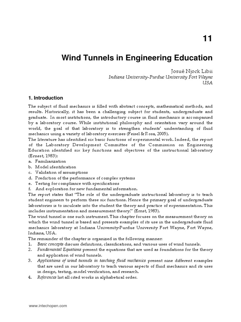 Wind Tunnels PDF Boundary Layer Wind Tunnel