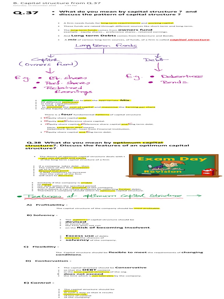 Understanding Capital Structure Patterns | PDF | Capital Structure ...