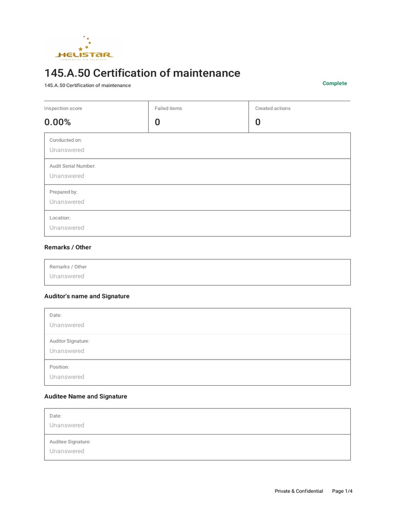 Certification Of Maintenance Pdf – XRQQGD