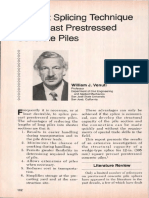 Efficient Splicing Technique For Precast Prestressed Concrete Piles