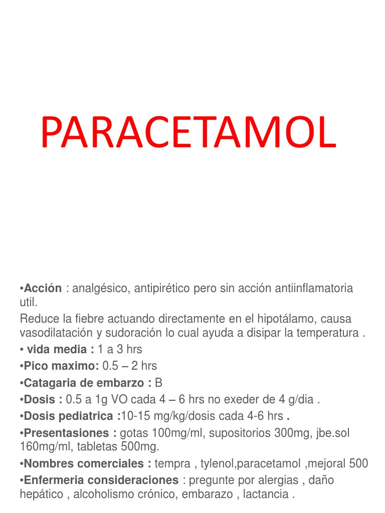 PARACETAMOL USOS Y DOSIS visual data 4