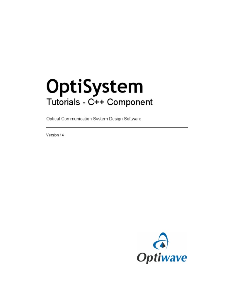 OptiSystem Tutorials CPP Component | PDF | Library (Computing ...