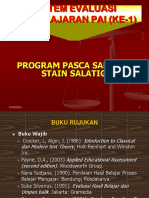 MATERI Evaluasi Pembelajaran PAI STAIN Sl3 2014 Ke 1