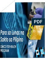 OMICs - PPT On Personalied Medicines For The Filipino People