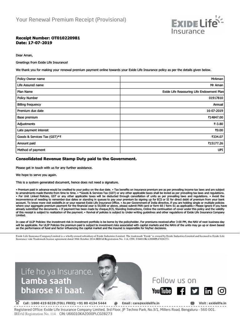 Recipient Pdf Insurance Life Insurance