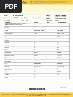 Urine Report 12 August 2019